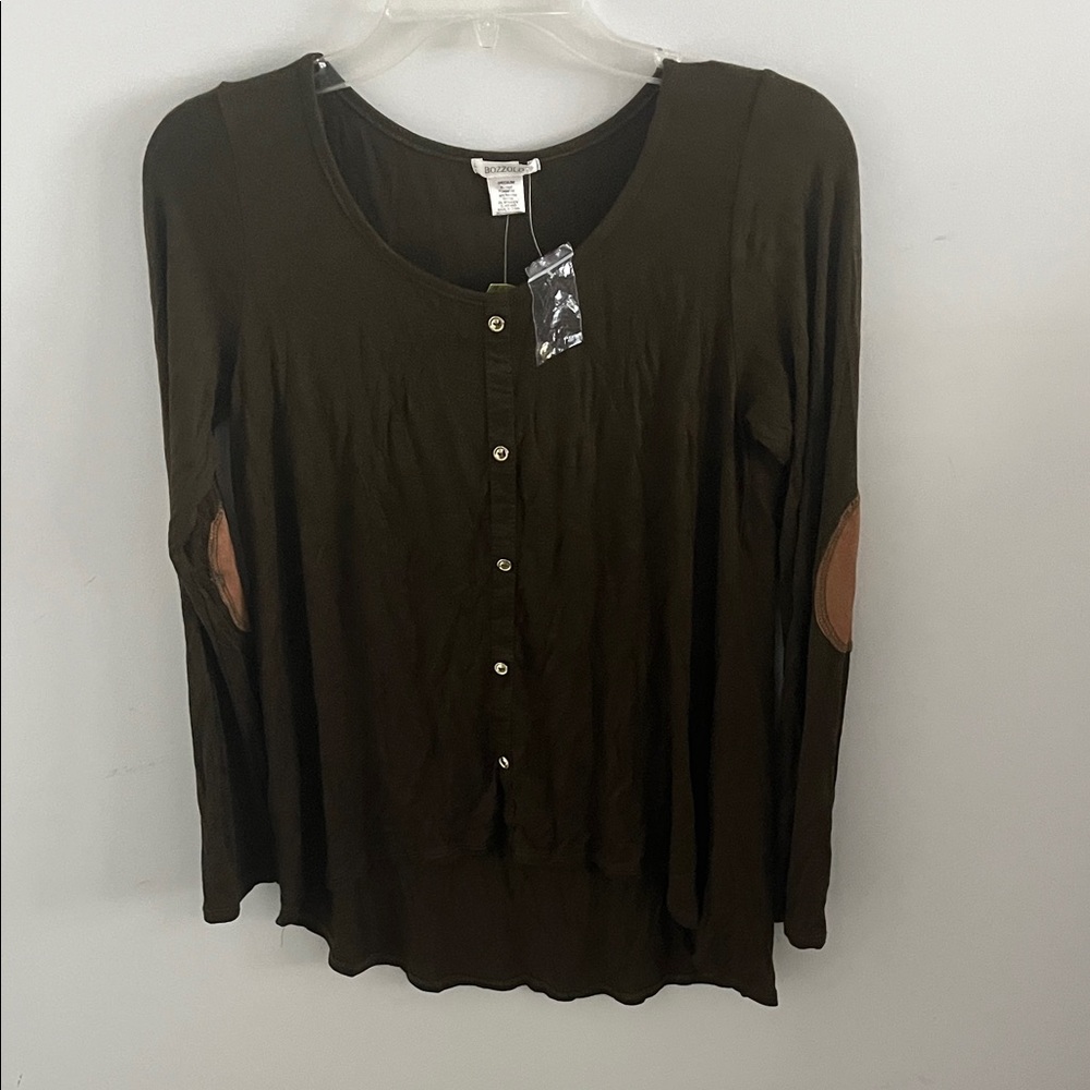 Bozzolo Dark Green Button-Down Shirt